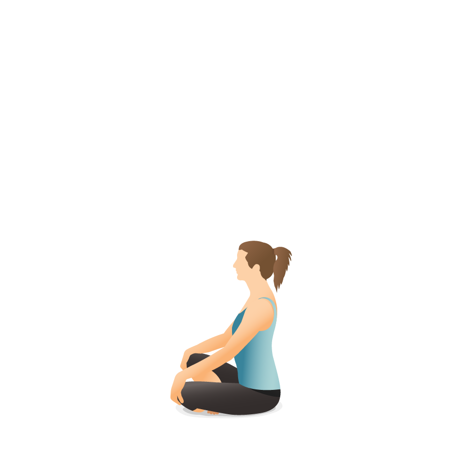 Yoga Easy Pose stock photo. Image of asana, body, background - 54039734