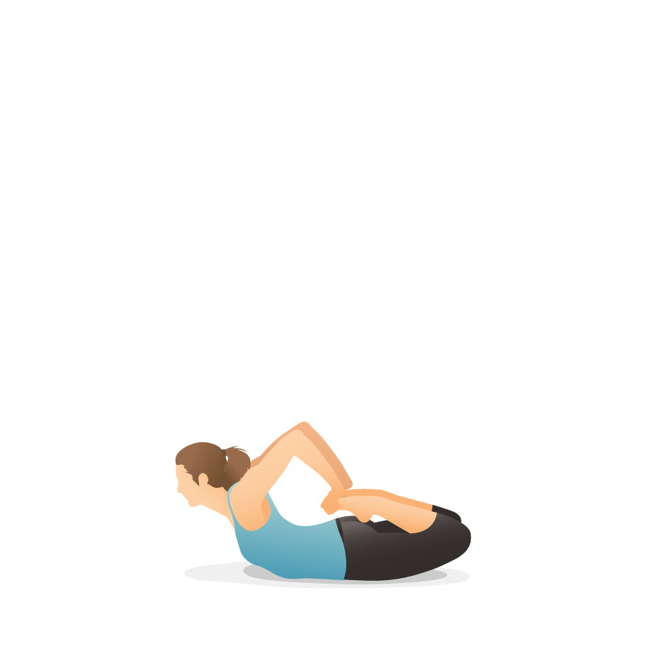 Woman Practicing Yoga Doing The \