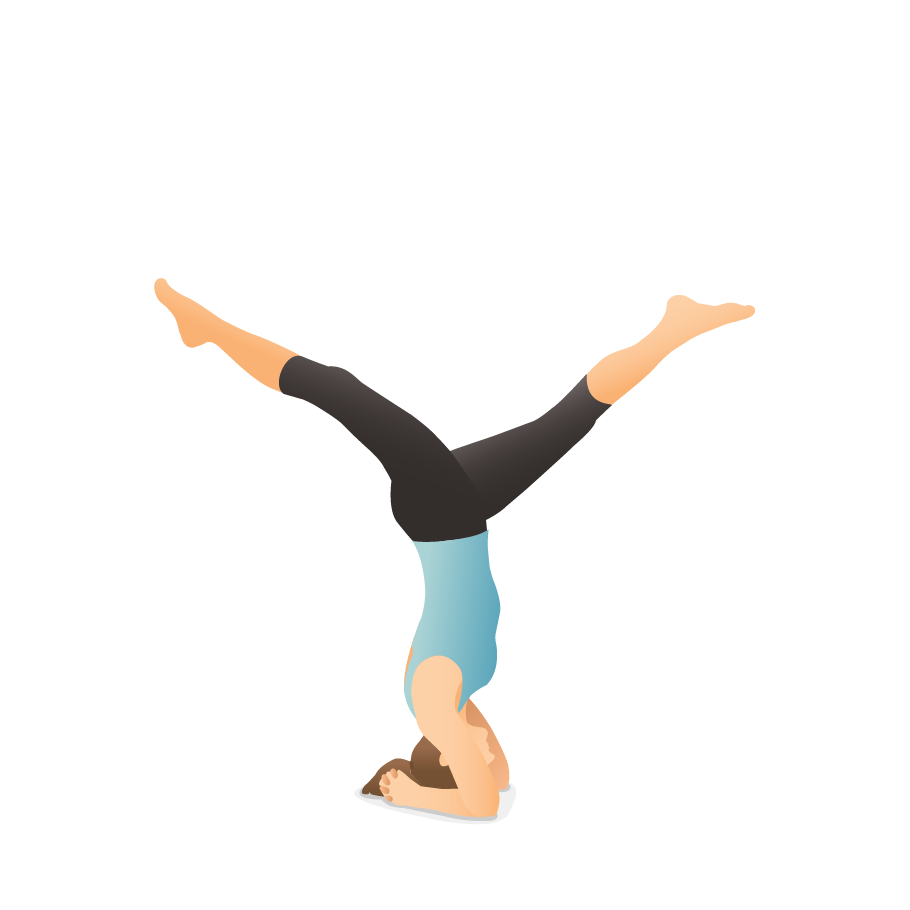 Yoga Pose: Revolved Split Legged Headstand
