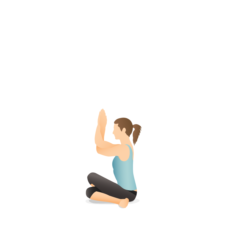 Yoga Pose: Crescent Lunge with Eagle Arms | Pocket Yoga