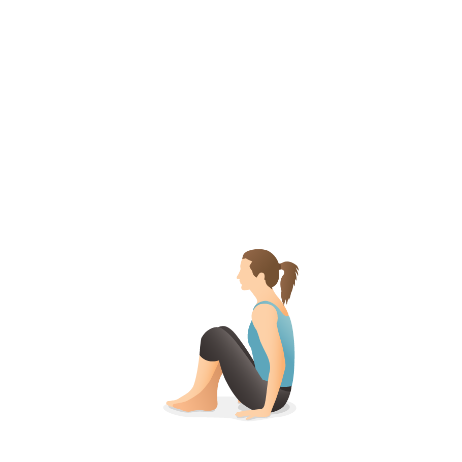 Attractive Young Woman In Advanced Sitting Yoga Pose, Back View, On White  Background Stock Photo, Picture and Royalty Free Image. Image 16038629.