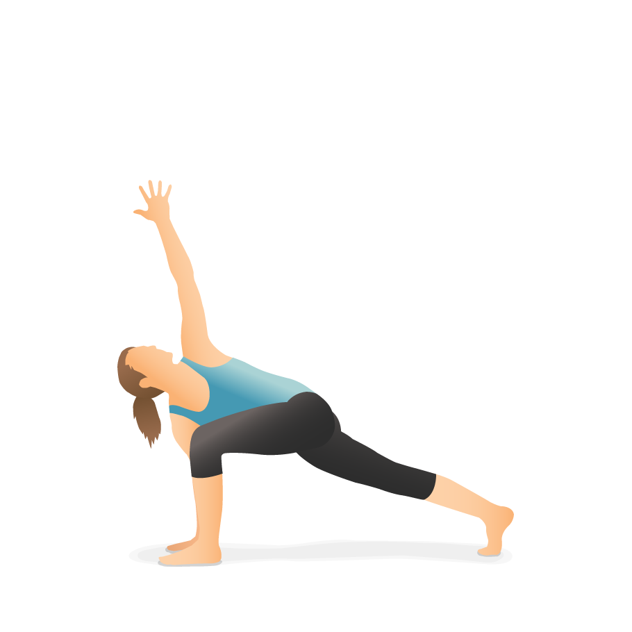 Yoga Pose: Lunge with Arm Extended Up