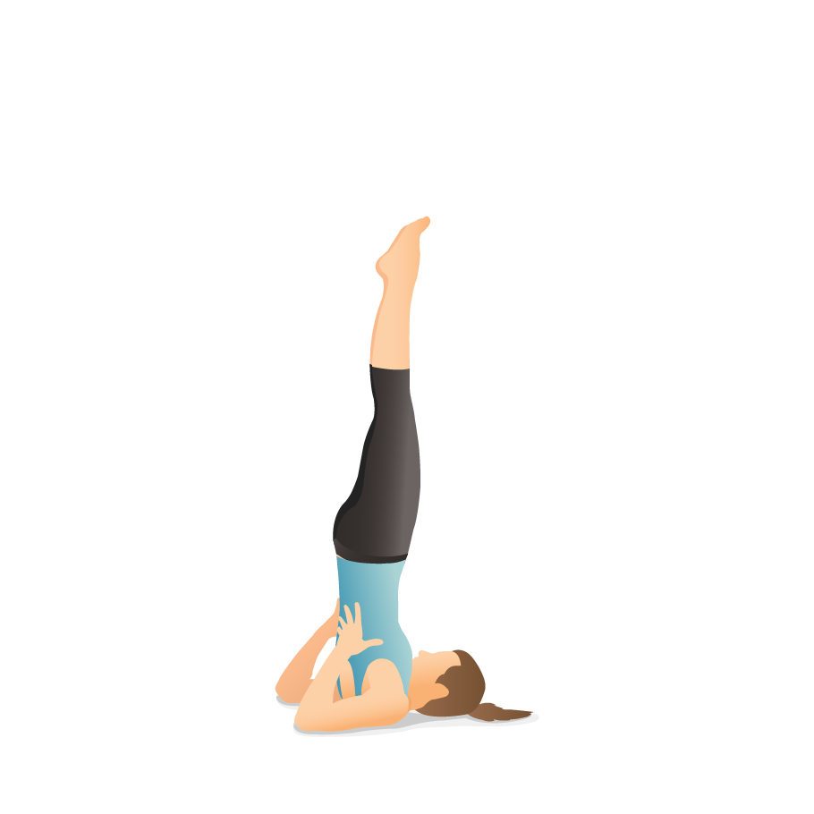 Side One-Legged Shoulderstand (Parsvaikapada Sarvangasana) | Iyengar Yoga