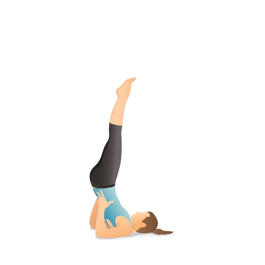 Yoga Pose: Half Supported Shoulder Stand | Pocket Yoga