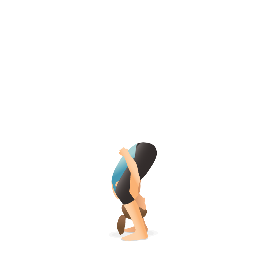 Woman Doing Tittibhasana Yoga Pose