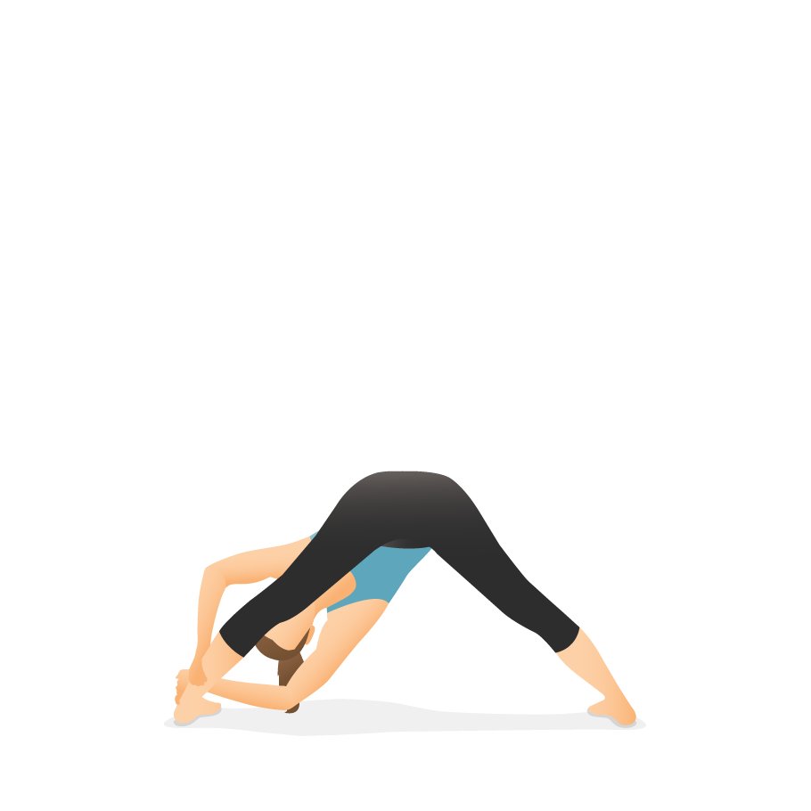 Yoga Pose: Side Wide Legged Forward Bend
