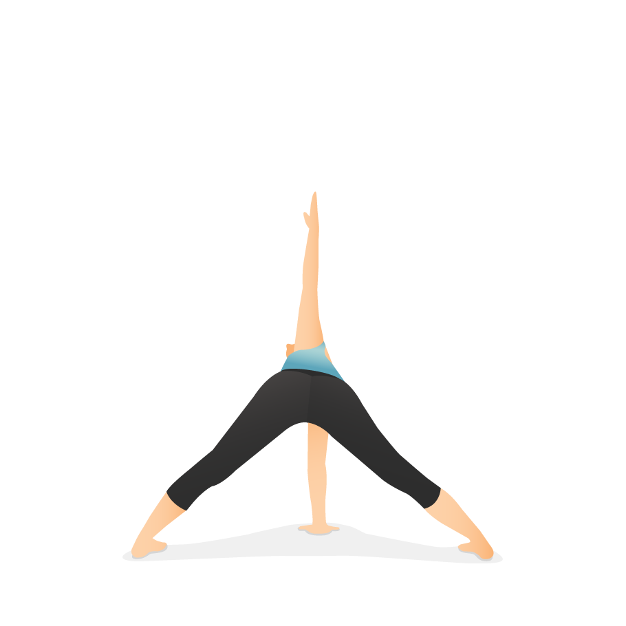 Yoga Pose: Wide Legged Forward Bend Twist