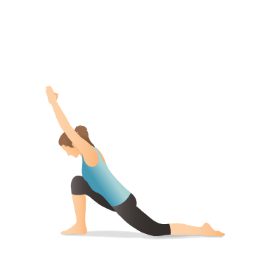Yoga Pose: Crescent Lunge Forward Bend on the Knee | Pocket Yoga