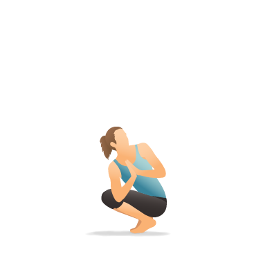 Yoga Pose: Revolved Squatting Toe Balance | Pocket Yoga